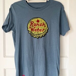 Texas Tex Styles Ranch Water Heather Blue Unisex Tee